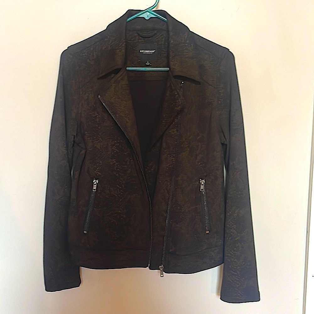 Liverpool La Metallic Python Moto Jacket Women's … - image 2